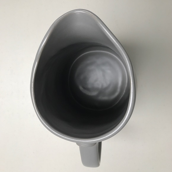 Medium Matte Stoneware Gray Pitcher - Picture 5 of 7